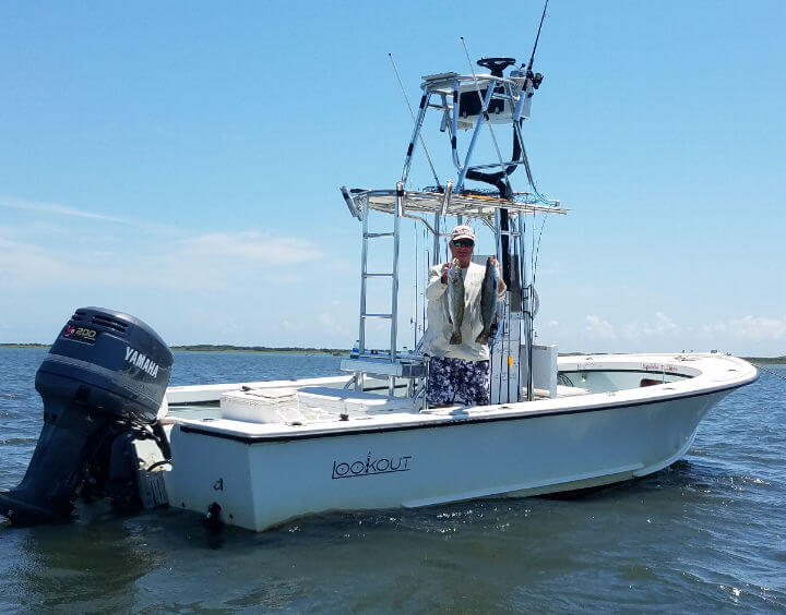 Speck-Tackler in Pamlico Sound.